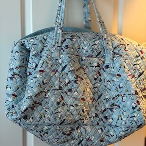 Vera Bradley Peanuts large travel duffel- ski jumping snoopy